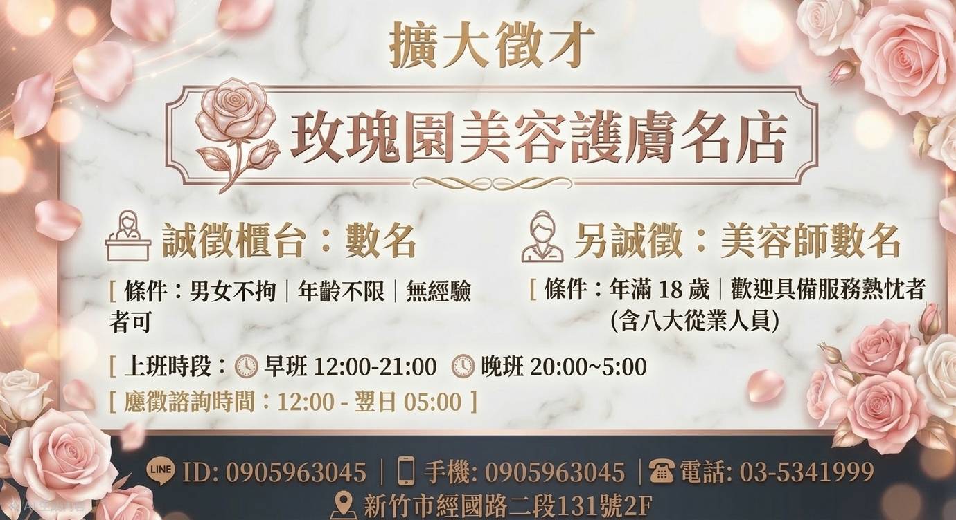 誠徵美容師
